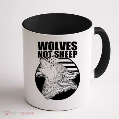 Wolves Not Sheep Coffee Mug back
