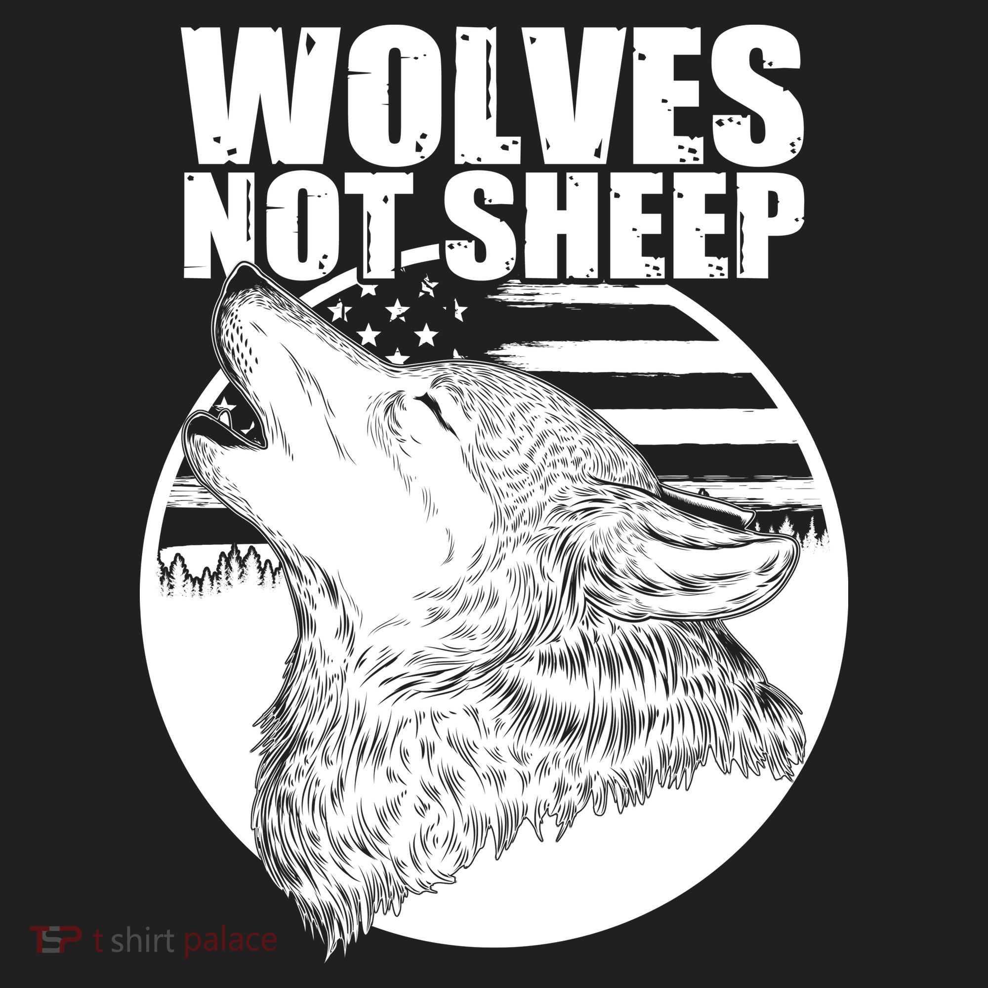 Wolves Not Sheep Golf Towel