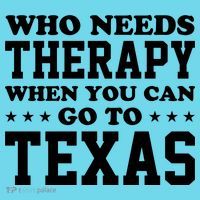 Who Needs Therapy When You Can Go To Texas Kids T-Shirt thumb 4