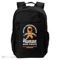 Wo Never Underestimate A Fights Multiple Sclerosis Gift Backpack thumb 0