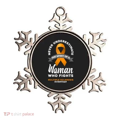 Wo Never Underestimate A Fights Multiple Sclerosis Gift Ornament