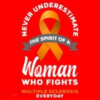 Wo Never Underestimate A Fights Multiple Sclerosis Gift Santa Hat thumb 1