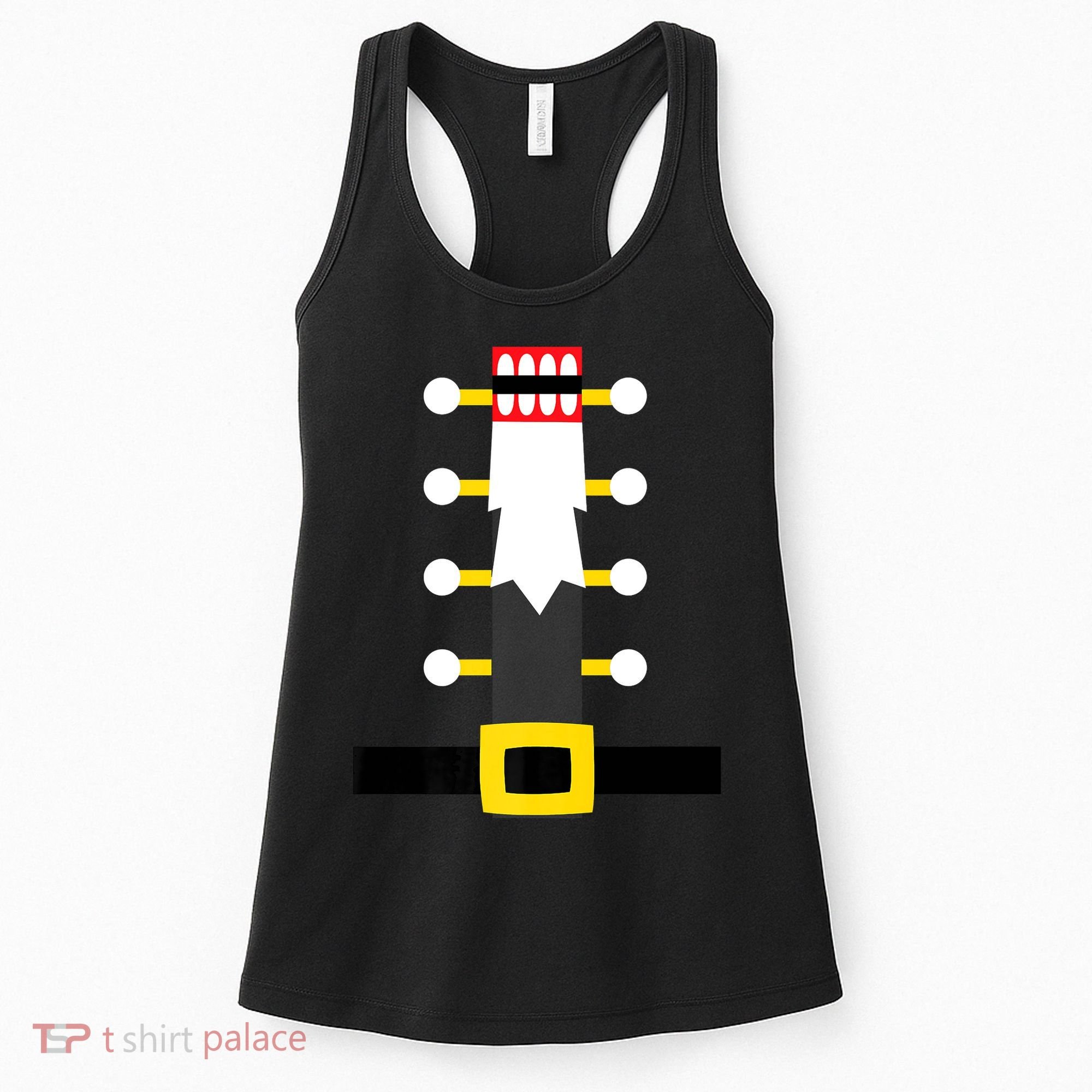 Wooden Nutcracker Uniform Holiday Pajama Dress Up A Women's Tank Top