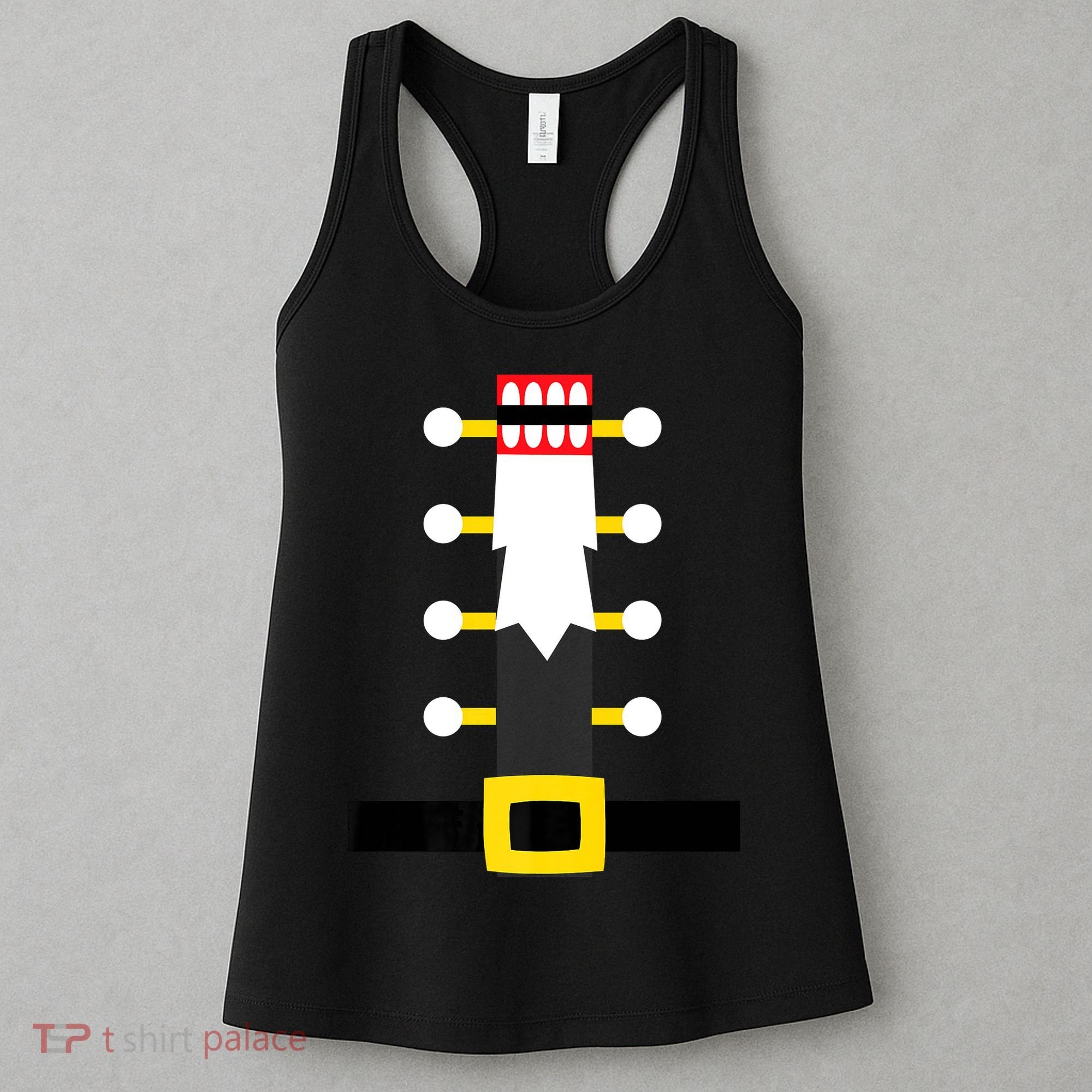 Wooden Nutcracker Uniform Holiday Pajama Dress Up A Women's Tank Top