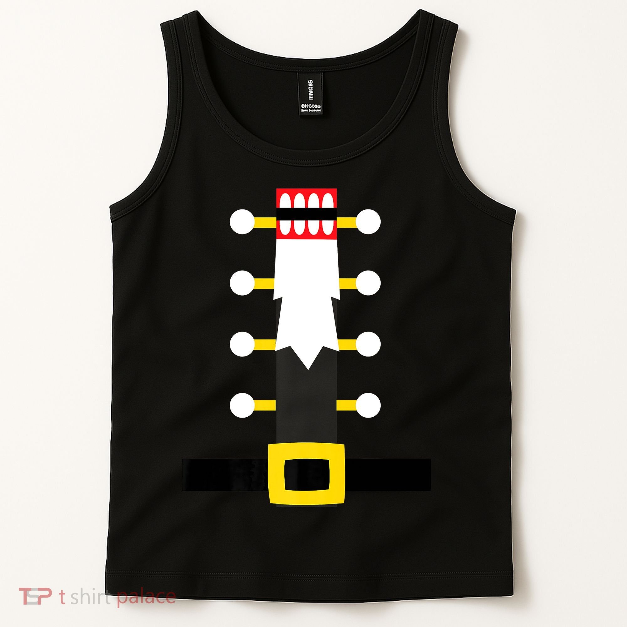 Wooden Nutcracker Uniform Holiday Pajama Dress Up A Tank Top