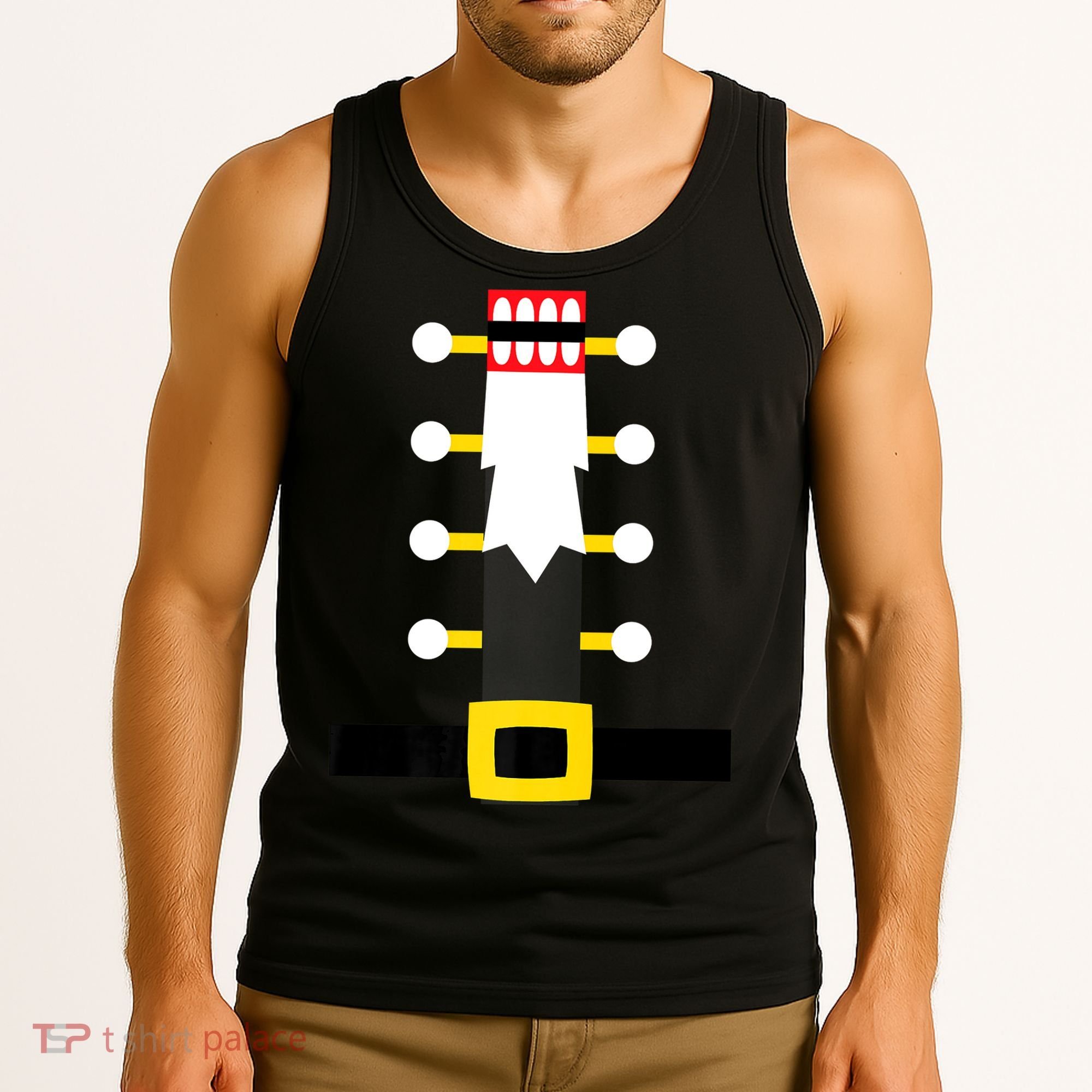 Wooden Nutcracker Uniform Holiday Pajama Dress Up A Tank Top