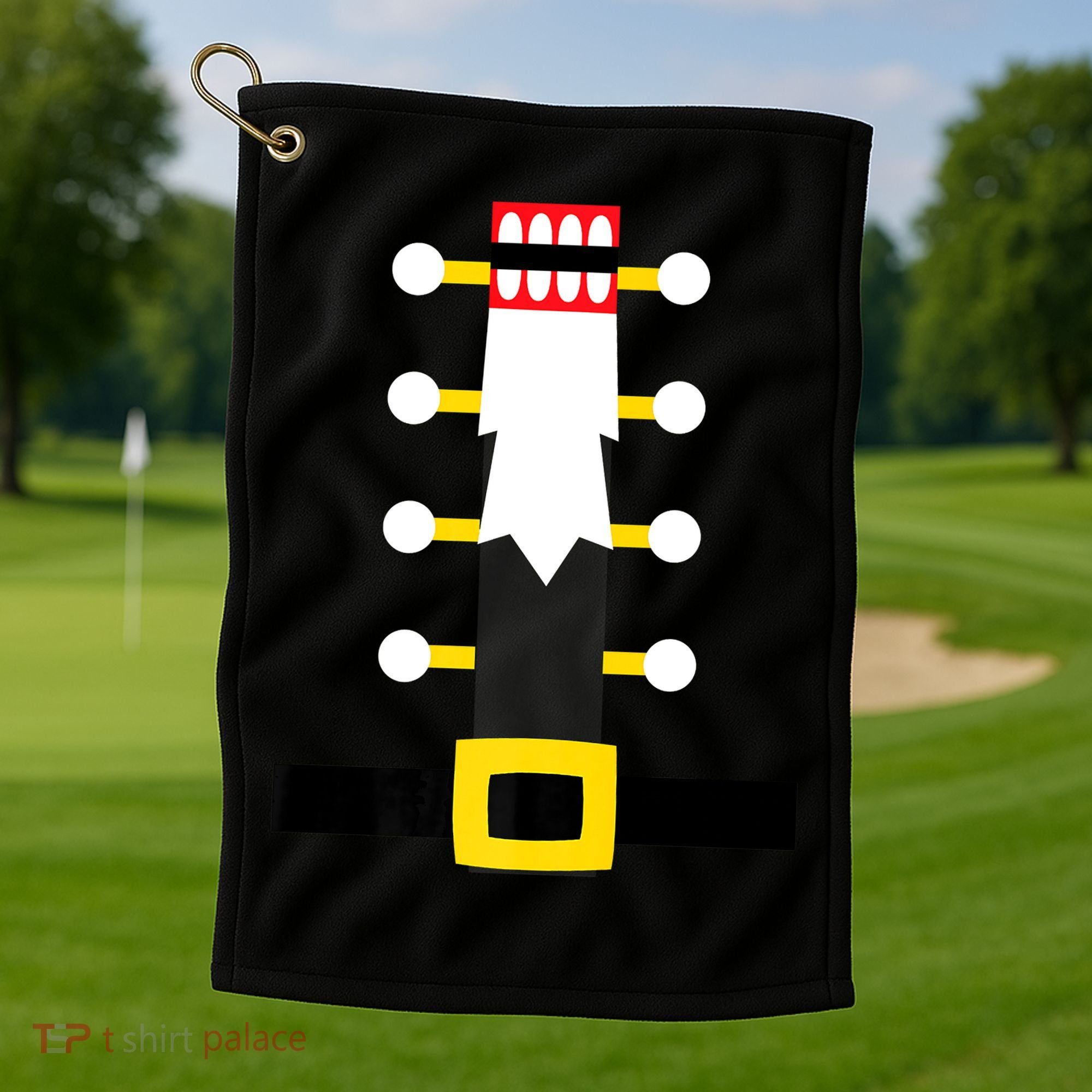Wooden Nutcracker Uniform Holiday Pajama Dress Up A Golf Towel