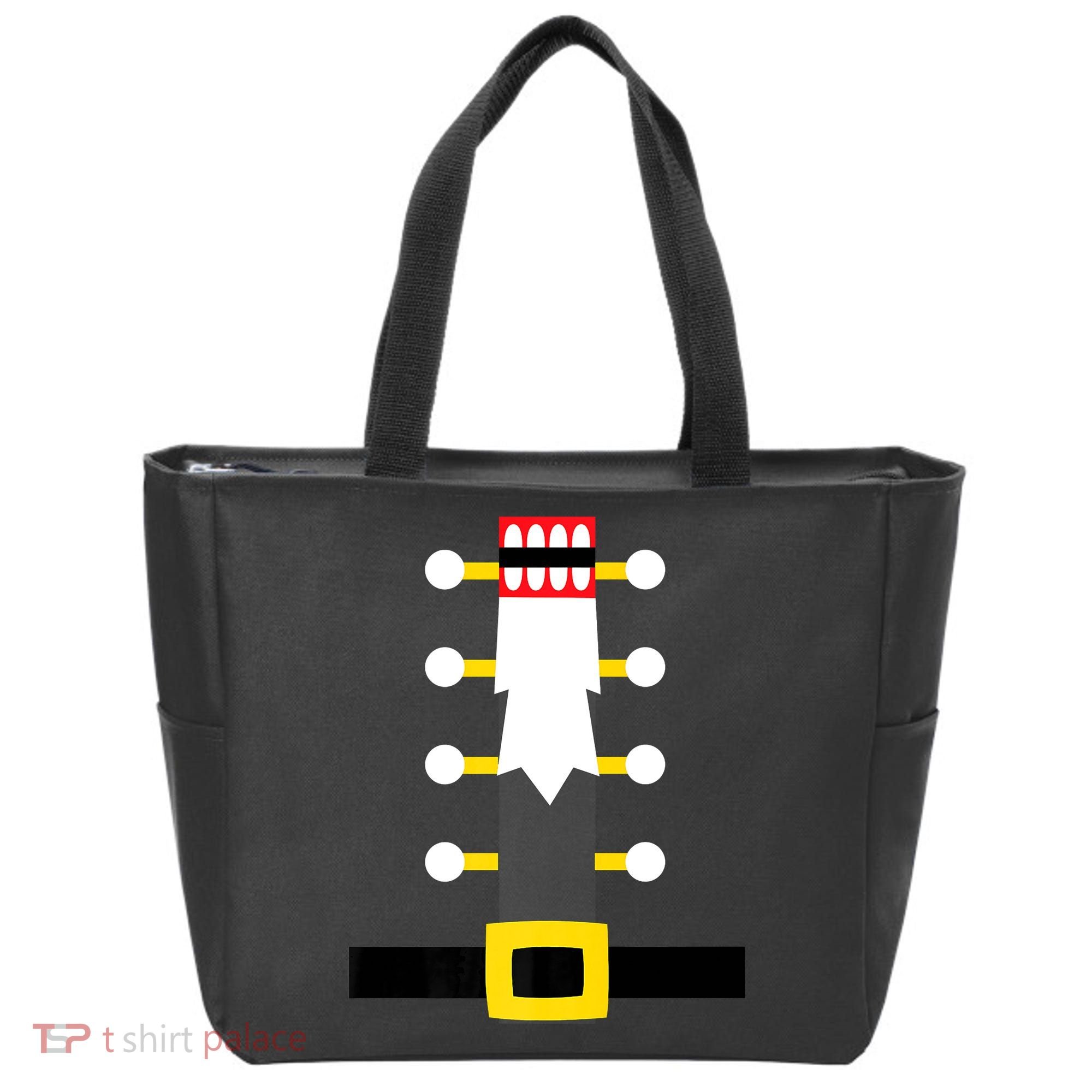 Wooden Nutcracker Uniform Holiday Pajama Dress Up A Tote Bag