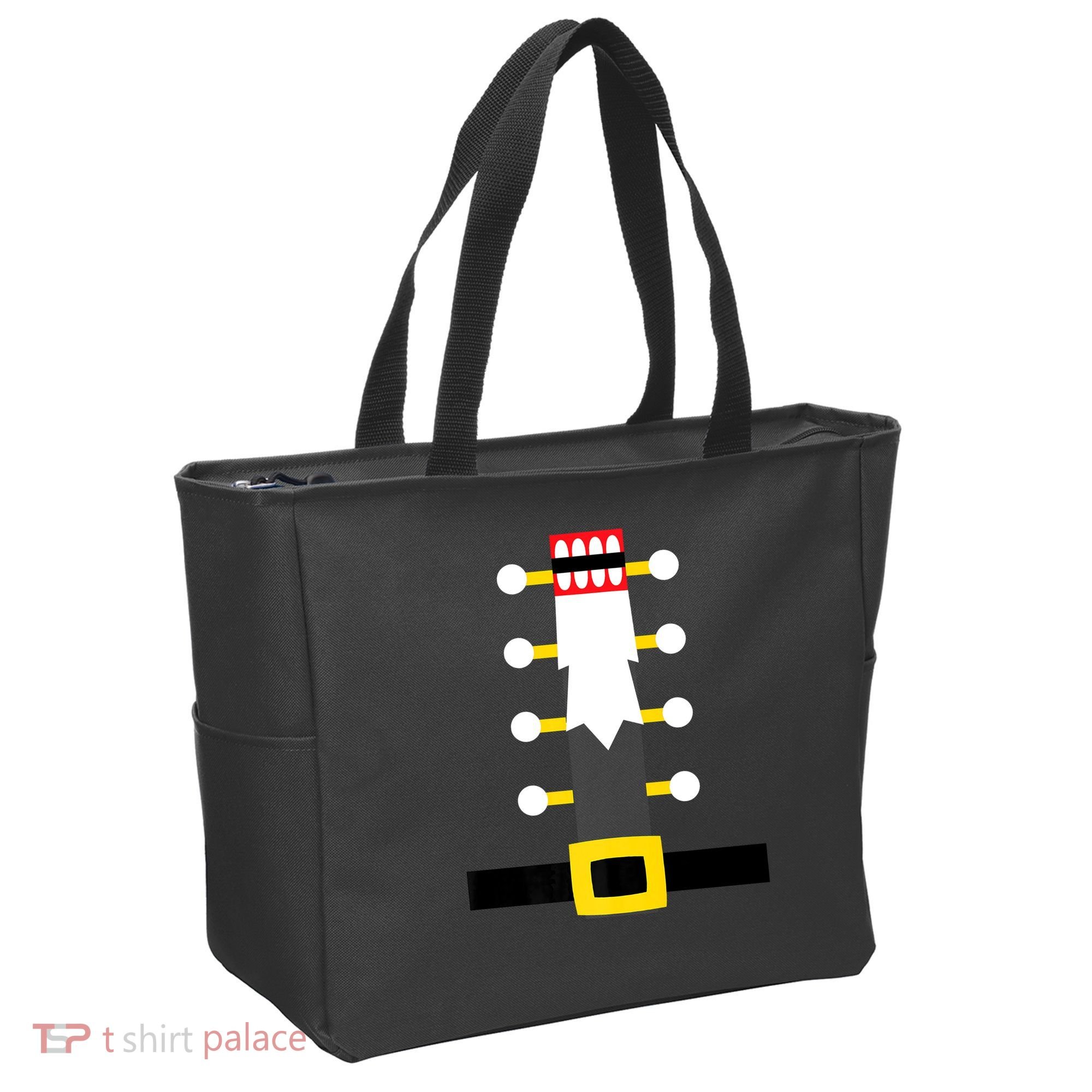 Wooden Nutcracker Uniform Holiday Pajama Dress Up A Tote Bag