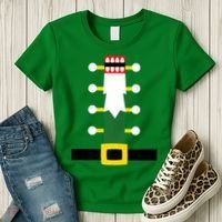Wooden Nutcracker Uniform Holiday Pajama Dress Up A Women's T-Shirt thumb 3