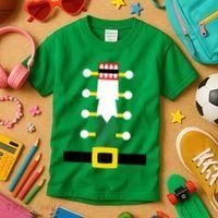 Wooden Nutcracker Uniform Holiday Pajama Dress Up A Kids T-Shirt thumb 3