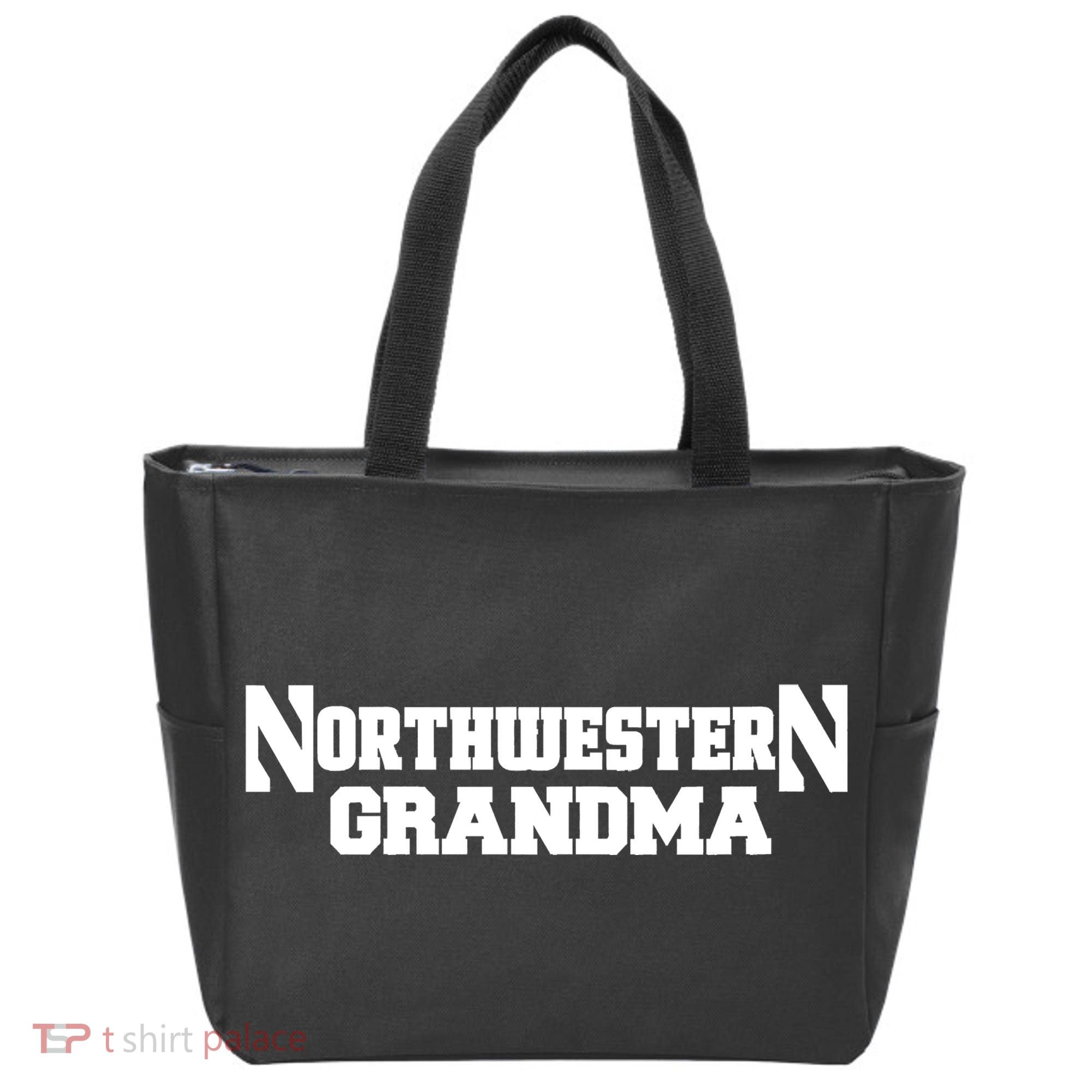 Women Northwestern University Wildcats Grandma Tote Bag