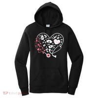 Women Nurses Valentines Day Gifts Hearts Stethoscope Funny Women's Hoodie thumb 0