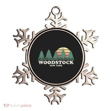 W.O.O.D.S.T.O.C.K Ny Vintage Throwback Retro 70s Design Ornament