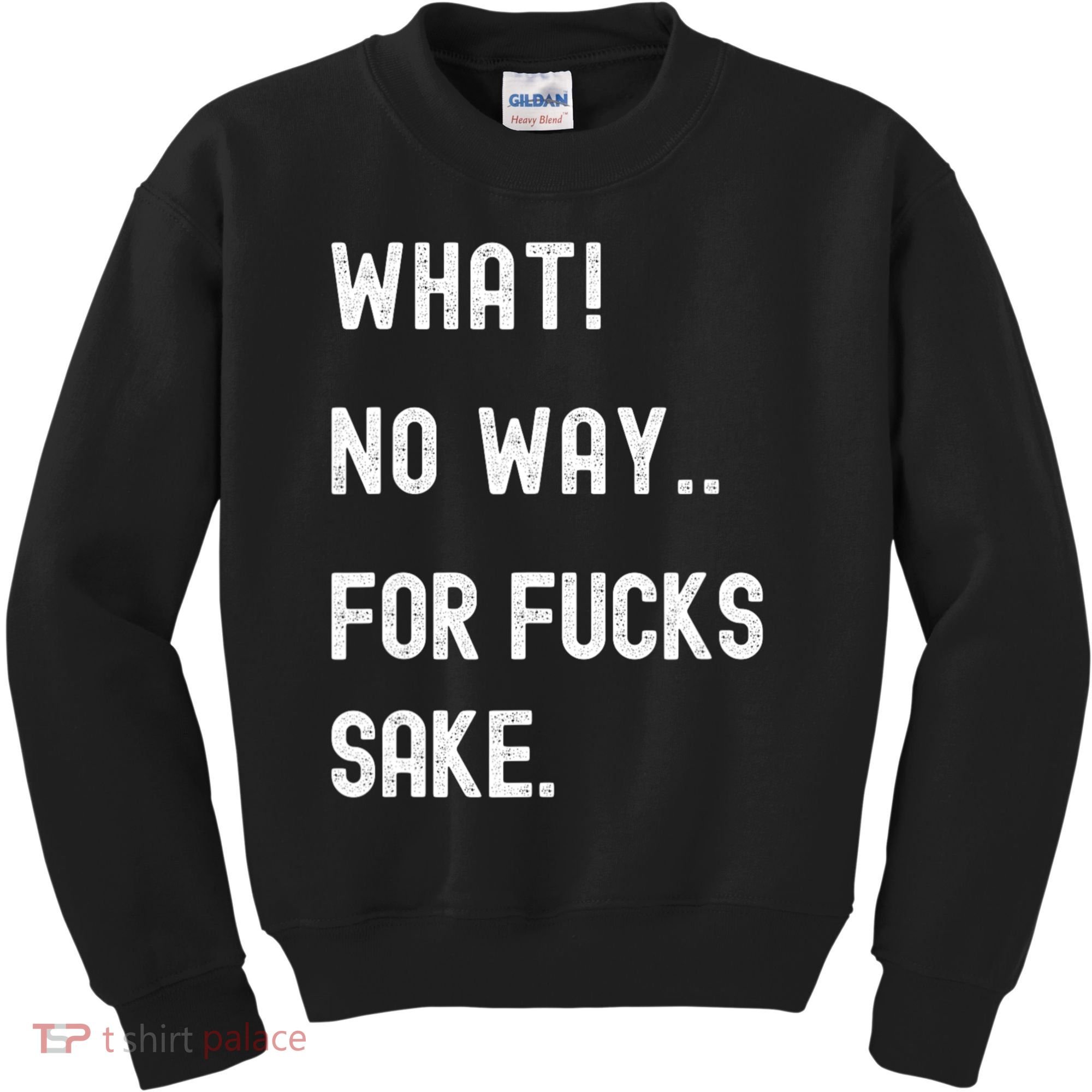 What No Way For Fucks Sake Sarcasm Saying Kids Sweatshirt