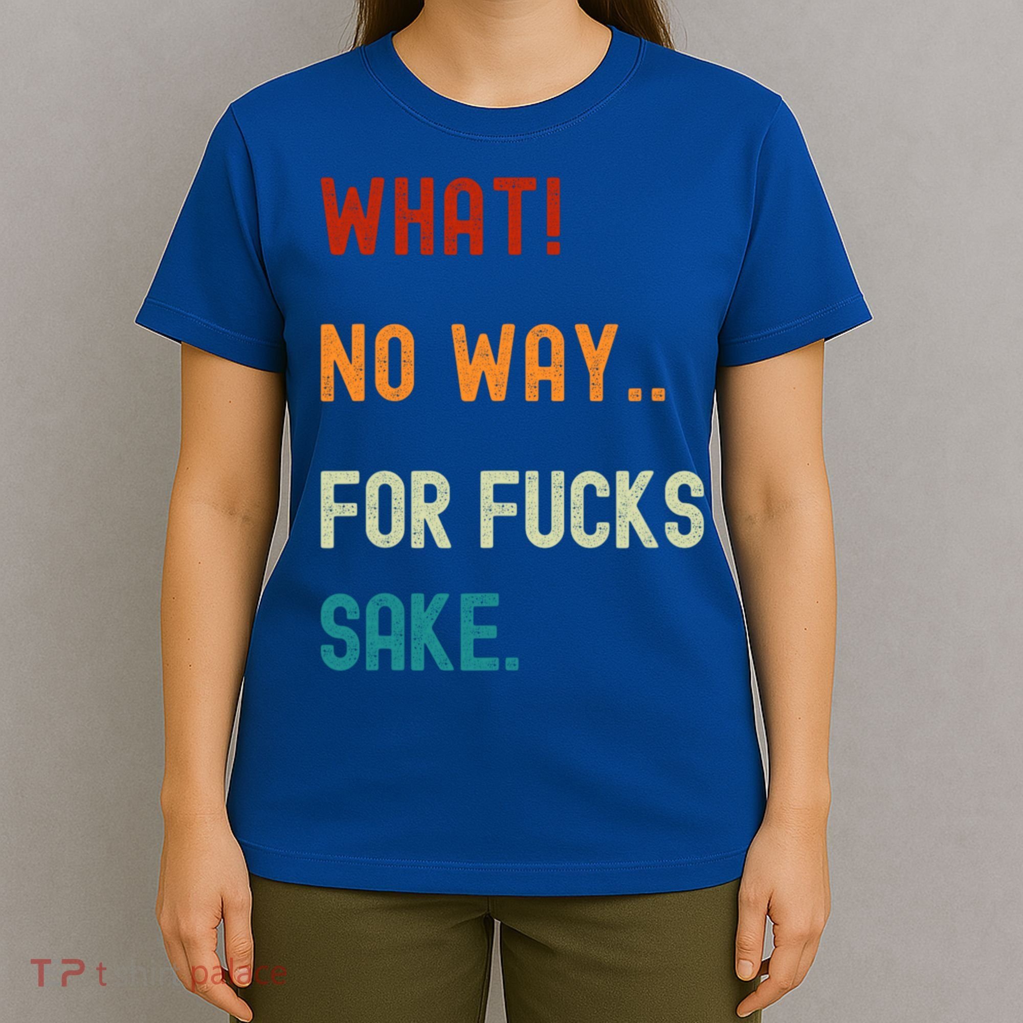 What No Way For Fucks Sake Sarcasm Saying T-Shirt