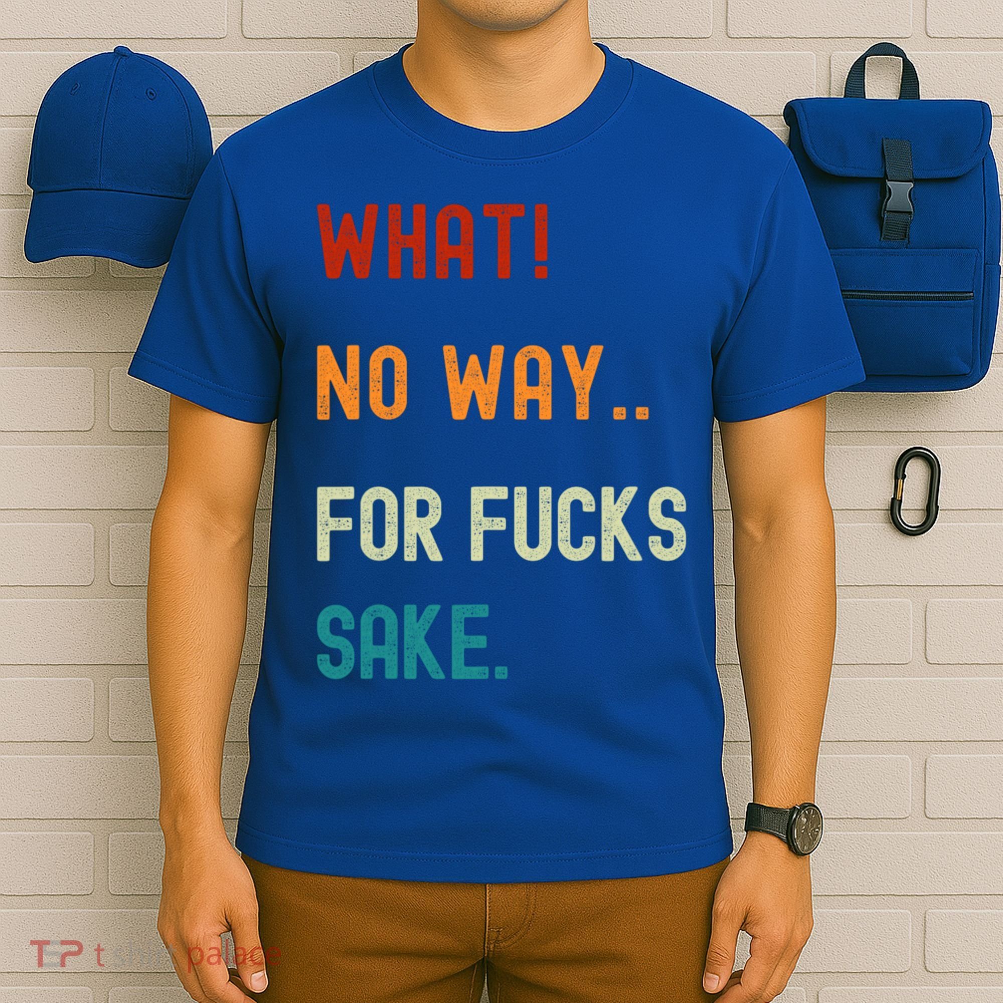 What No Way For Fucks Sake Sarcasm Saying T-Shirt