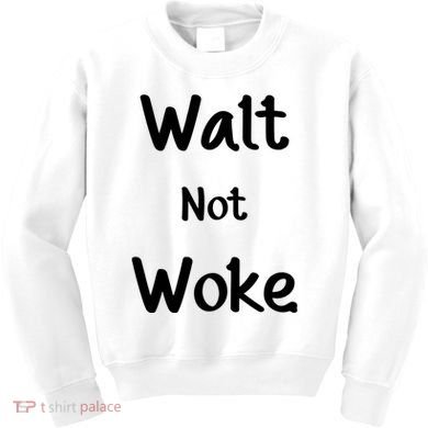Walt Not Woke Kids Sweatshirt