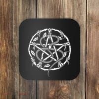 Wiccan Nature Witch Pentacle And Snake Coaster thumb 0