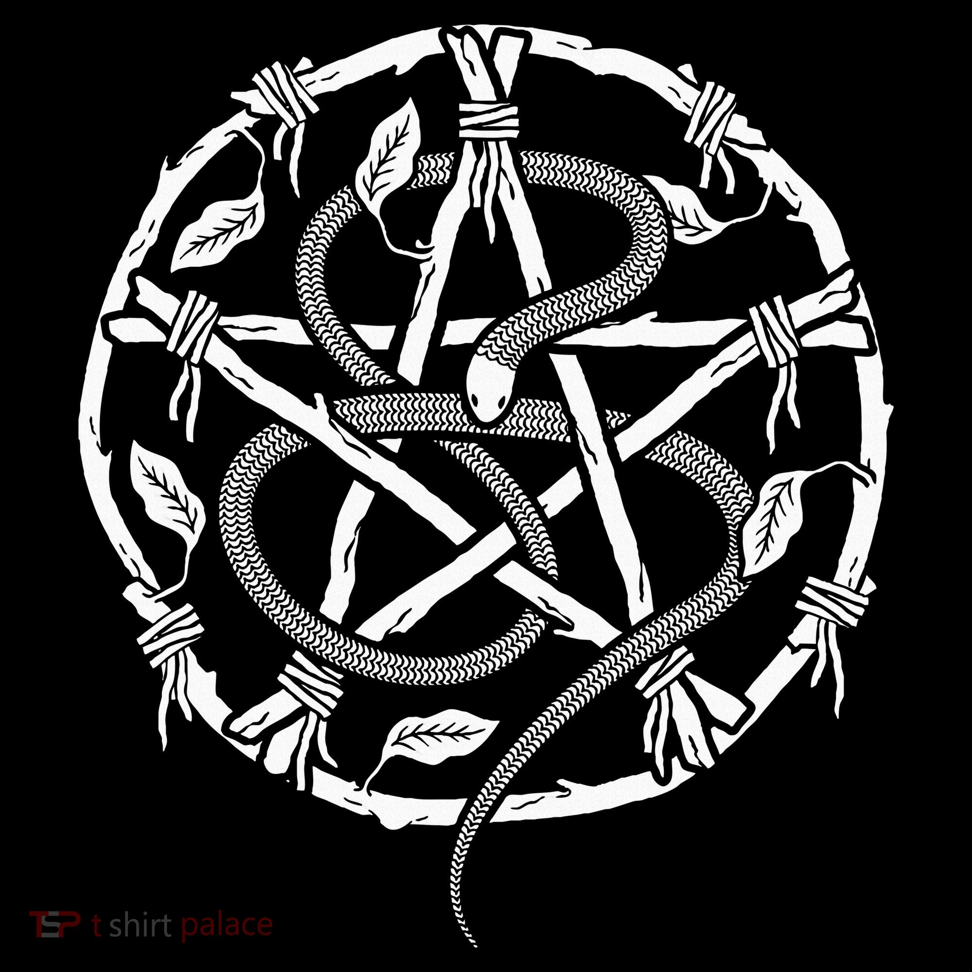 Wiccan Nature Witch Pentacle And Snake Women's Hoodie