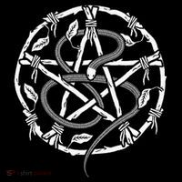 Wiccan Nature Witch Pentacle And Snake Ornament thumb 1