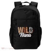 Wild Nana Zoo Born Two Be Wild Bgiftday Safari Jungle Animal Gift Backpack thumb 0