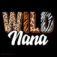 Wild Nana Zoo Born Two Be Wild Bgiftday Safari Jungle Animal Gift Coffee Mug thumb 5