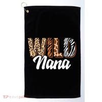Wild Nana Zoo Born Two Be Wild Bgiftday Safari Jungle Animal Gift Golf Towel thumb 0