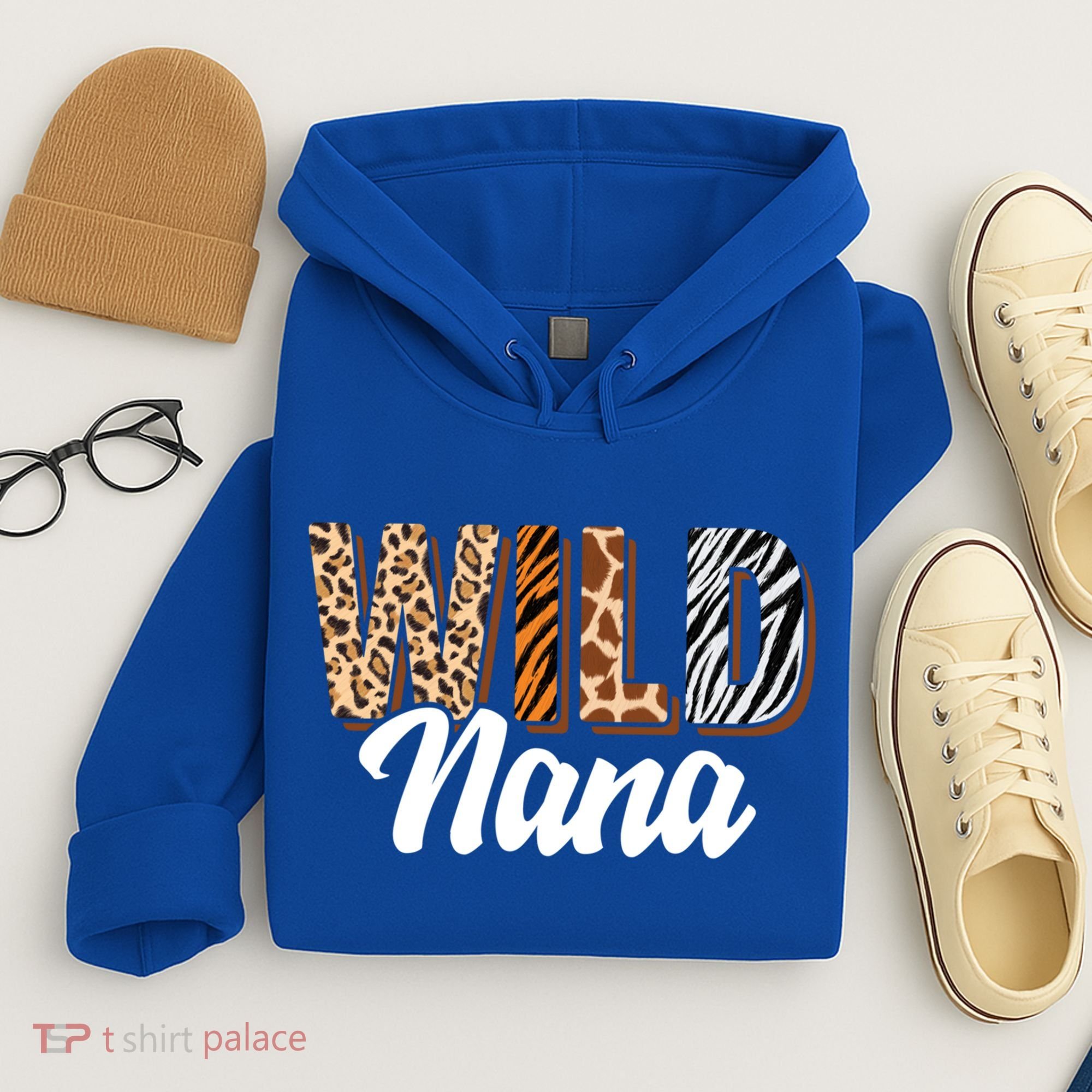 Wild Nana Zoo Born Two Be Wild Bgiftday Safari Jungle Animal Gift Hoodie