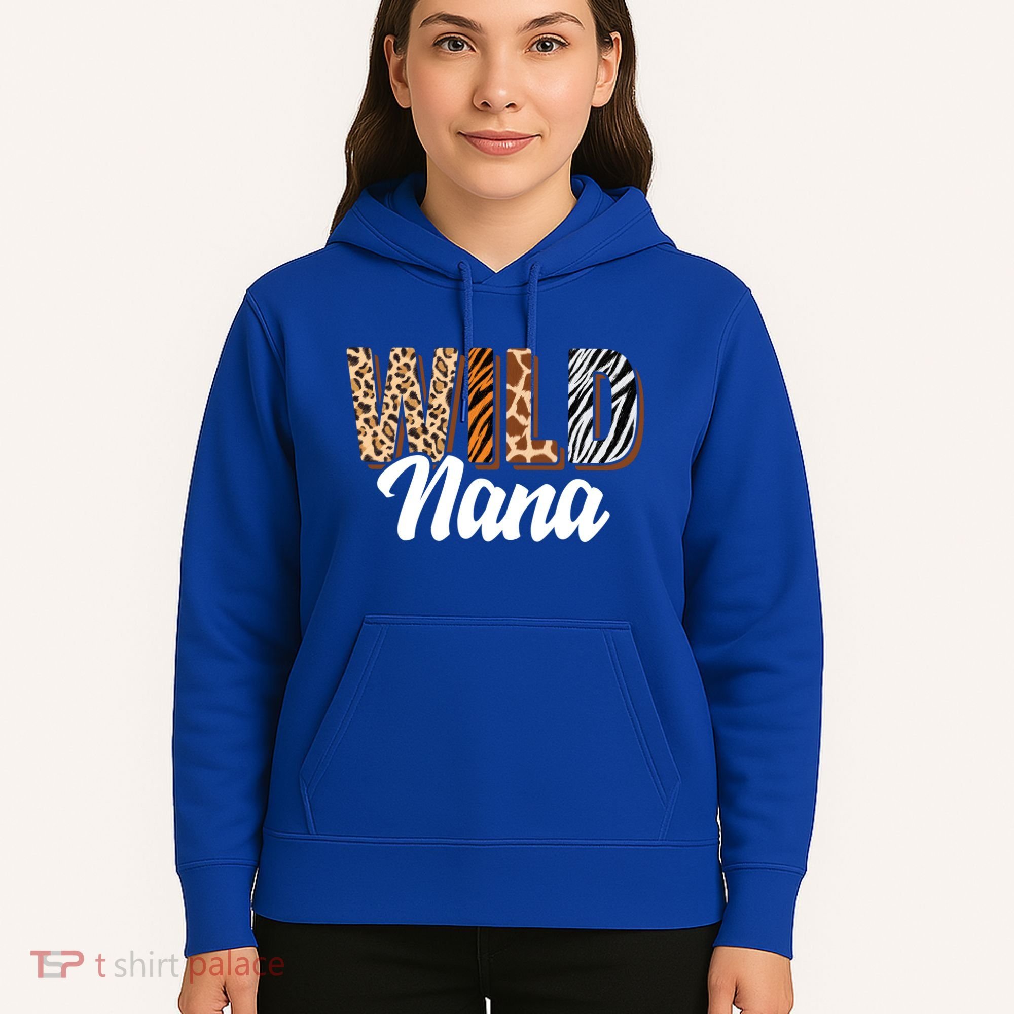 Wild Nana Zoo Born Two Be Wild Bgiftday Safari Jungle Animal Gift Hoodie