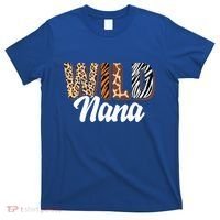 Wild Nana Zoo Born Two Be Wild Bgiftday Safari Jungle Animal Gift T-Shirt thumb 0