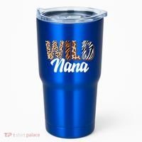 Wild Nana Zoo Born Two Be Wild Bgiftday Safari Jungle Animal Gift Tumbler thumb 0