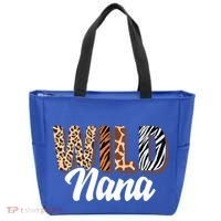 Wild Nana Zoo Born Two Be Wild Bgiftday Safari Jungle Animal Gift Tote Bag thumb 0