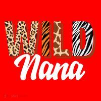 Wild Nana Zoo Born Two Be Wild Bgiftday Safari Jungle Animal Gift Santa Hat thumb 1