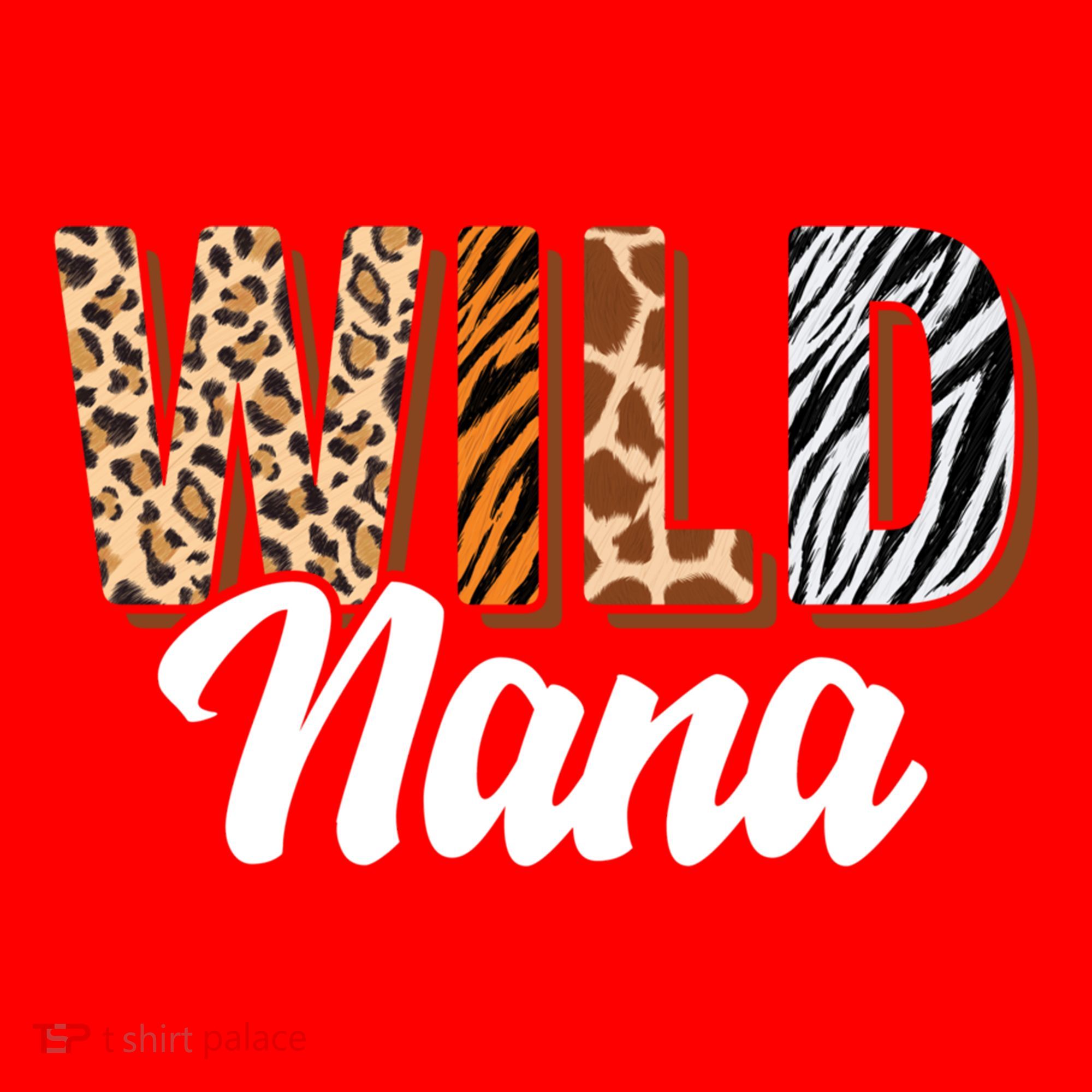 Wild Nana Zoo Born Two Be Wild Bgiftday Safari Jungle Animal Gift Santa Hat