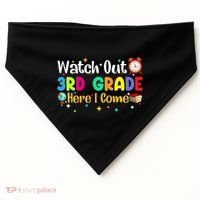 Watch Out 3Rd Grade Here I Come Third Grade Gift USA-Made Doggie Bandana thumb 0