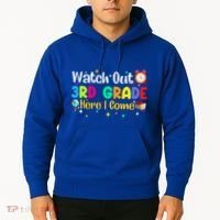 Watch Out 3Rd Grade Here I Come Third Grade Gift Hoodie thumb 2