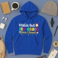 Watch Out 3Rd Grade Here I Come Third Grade Gift Hoodie thumb 3