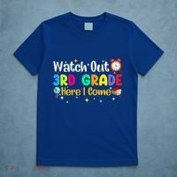Watch Out 3Rd Grade Here I Come Third Grade Gift T-Shirt thumb 5