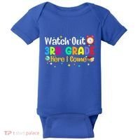 Watch Out 3Rd Grade Here I Come Third Grade Gift Baby Bodysuit thumb 0