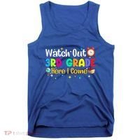 Watch Out 3Rd Grade Here I Come Third Grade Gift Tank Top thumb 0
