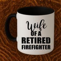 Wife Of A Retired Firefighter Gift Coffee Mug thumb 2