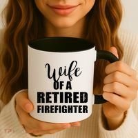 Wife Of A Retired Firefighter Gift Coffee Mug thumb 3