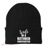 Wife Of A Retired Firefighter Gift Beanie thumb 0