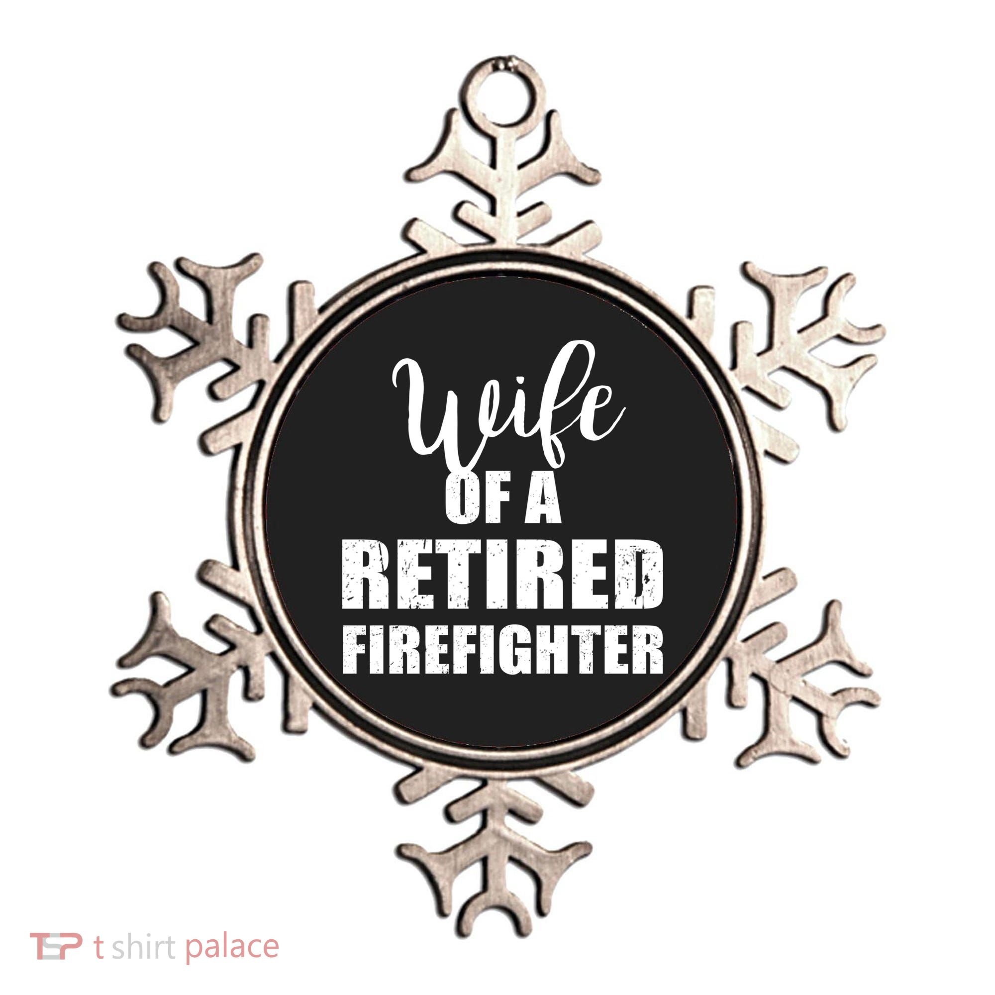 Wife Of A Retired Firefighter Gift Ornament