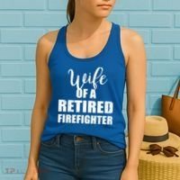 Wife Of A Retired Firefighter Gift Women's Tank Top thumb 2