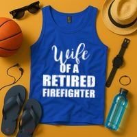 Wife Of A Retired Firefighter Gift Tank Top thumb 4
