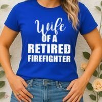 Wife Of A Retired Firefighter Gift Women's T-Shirt thumb 2