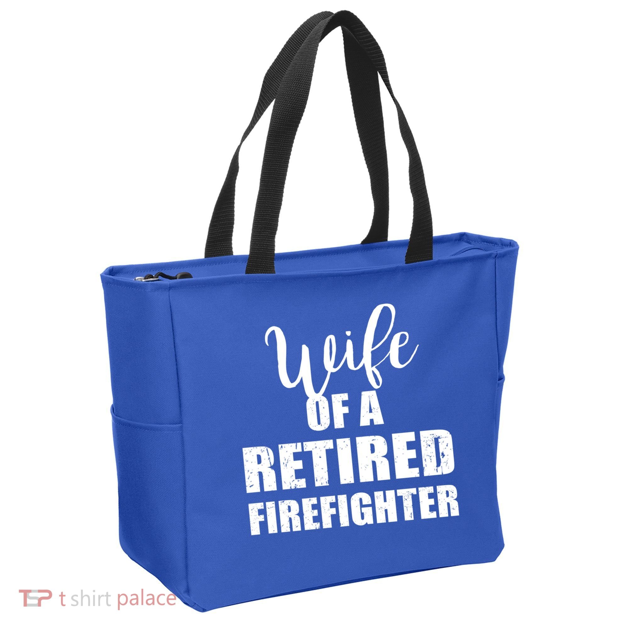 Wife Of A Retired Firefighter Gift Tote Bag