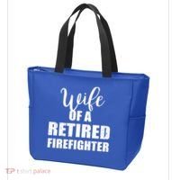 Wife Of A Retired Firefighter Gift Tote Bag thumb 3